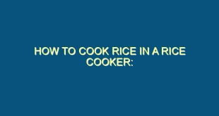 How to Cook Rice in a Rice Cooker: - how to cook rice in a rice cooker 383 image jpg png